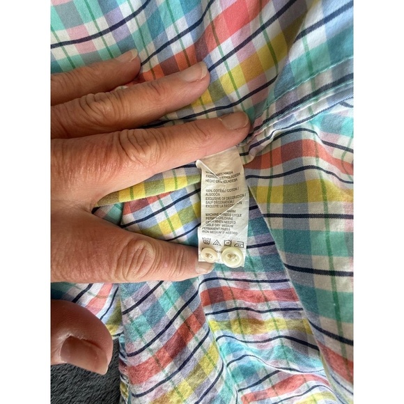 IZOD Saltwater Mens Shirt Size XL Buttondown 100 Cotton Coastal Style - Picture 6 of 6